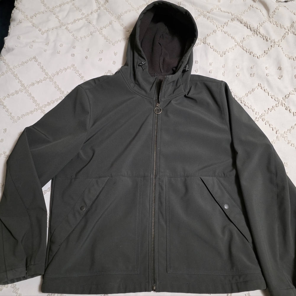 G.H. Bass & Co. Hooded Windbreaker Jacket - Dark Olive Green